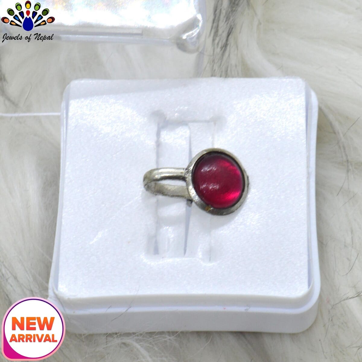 Oxidized Silver Toned Stone Clip on Nose Ring / Nathi/ Nathiya For Women- 1pc - Image 53