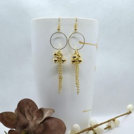 Golden/Silver Ball Drop Lightweight Chain Earrings