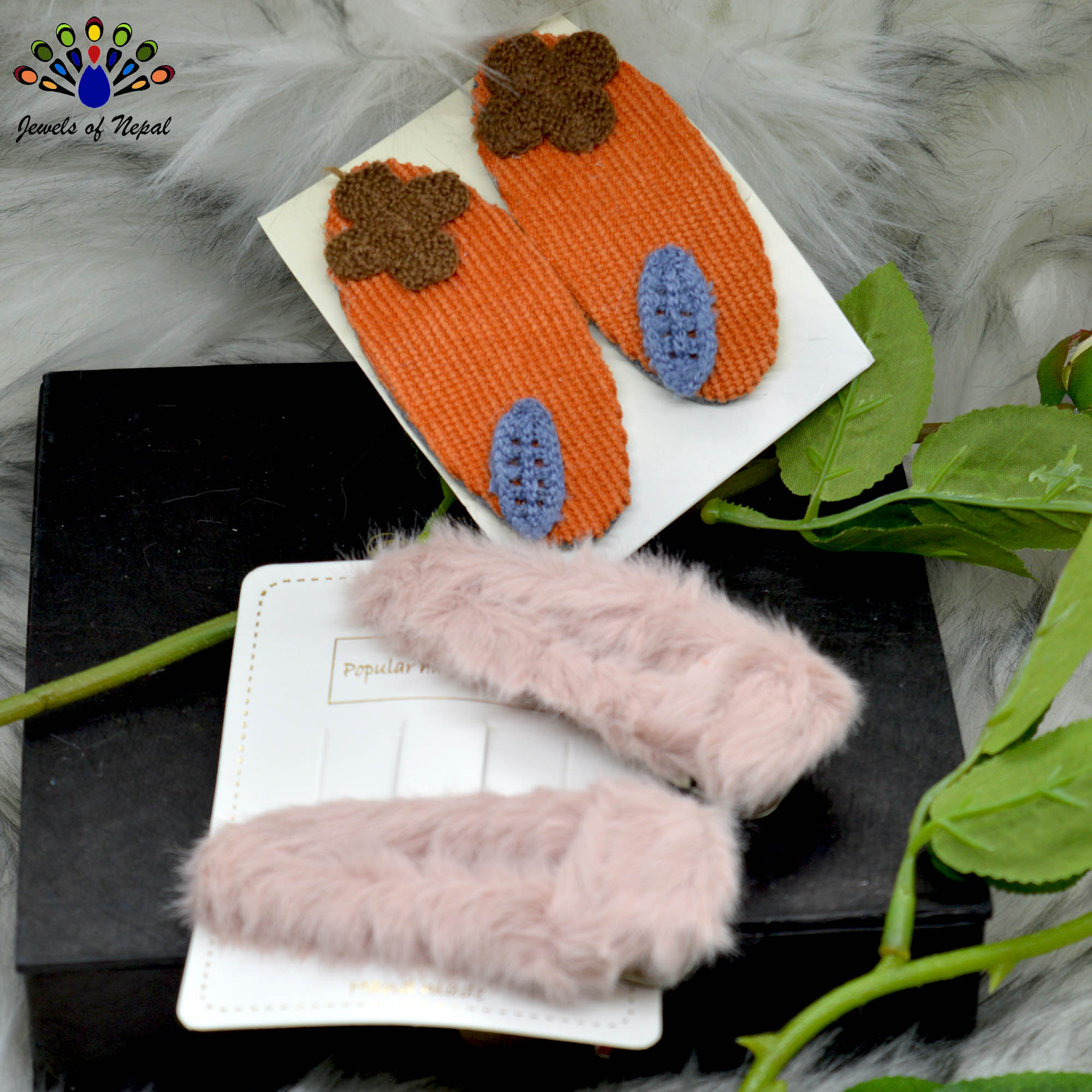 Jewels of Nepal- Combo of Teen Style Hair Clip Set For Women- 4 pcs - Image 20