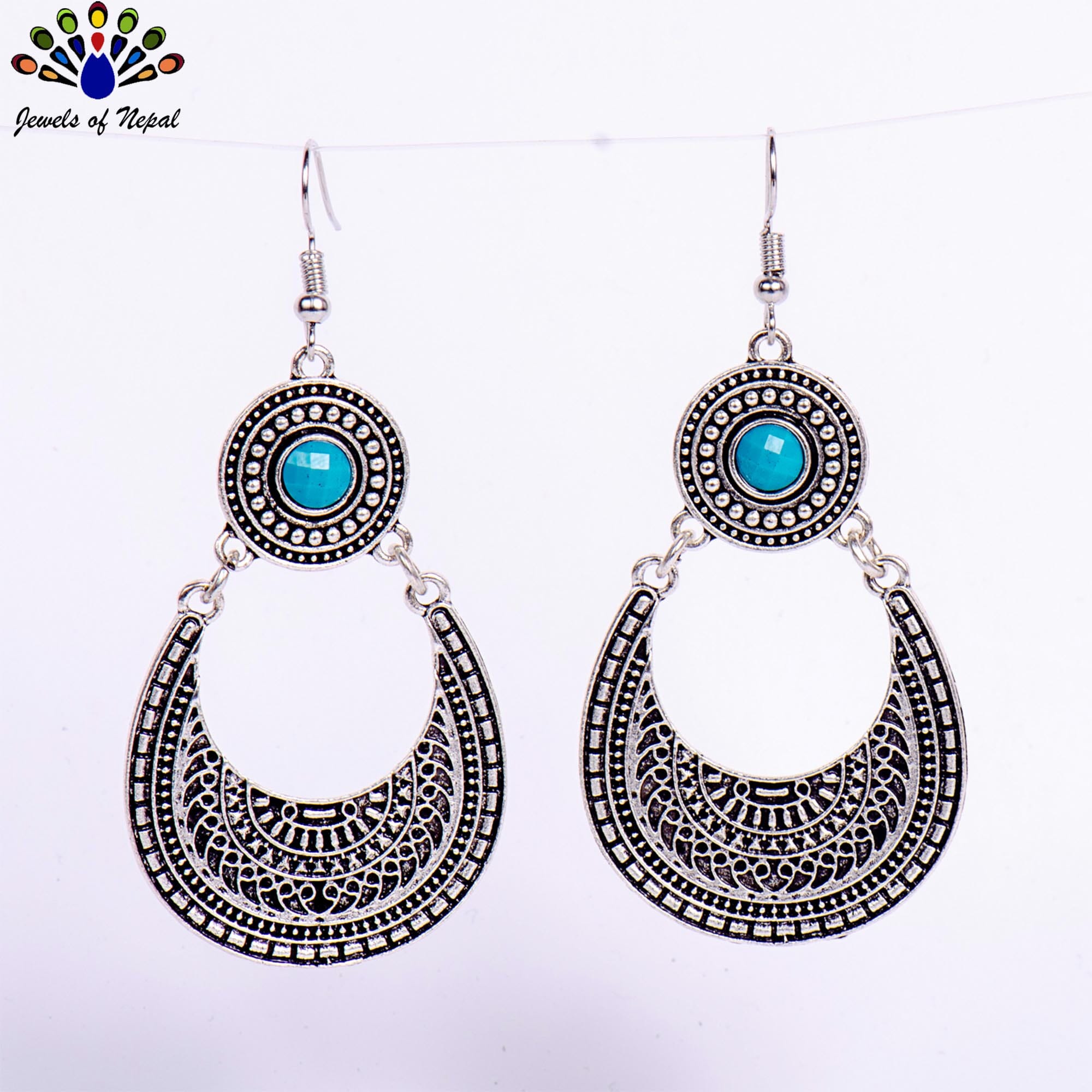 Silver/Golden Chandbali Drop Dangling Earrings For Women - Image 4
