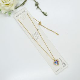 Jewels of Nepal Shiny Heart Design Pendant Chain for Women