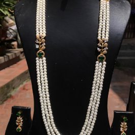 Jewels Of Nepal Ruby And Moti Paired Long Necklace Sets For Women