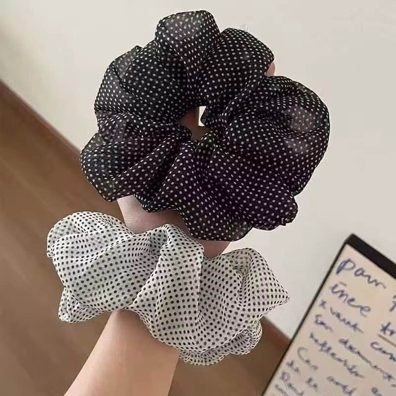 Jewels Of Nepal Satin Silk Hair Scrunchies For Women