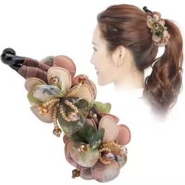 Jewels Of Nepal Froral Hair Banana Claw Clip For Women
