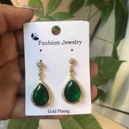 Jewels Of Nepal Fashionable Gold Plated Earrings