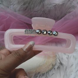 Jewels of Nepal Long Transparent Hair Claw Clip for Women