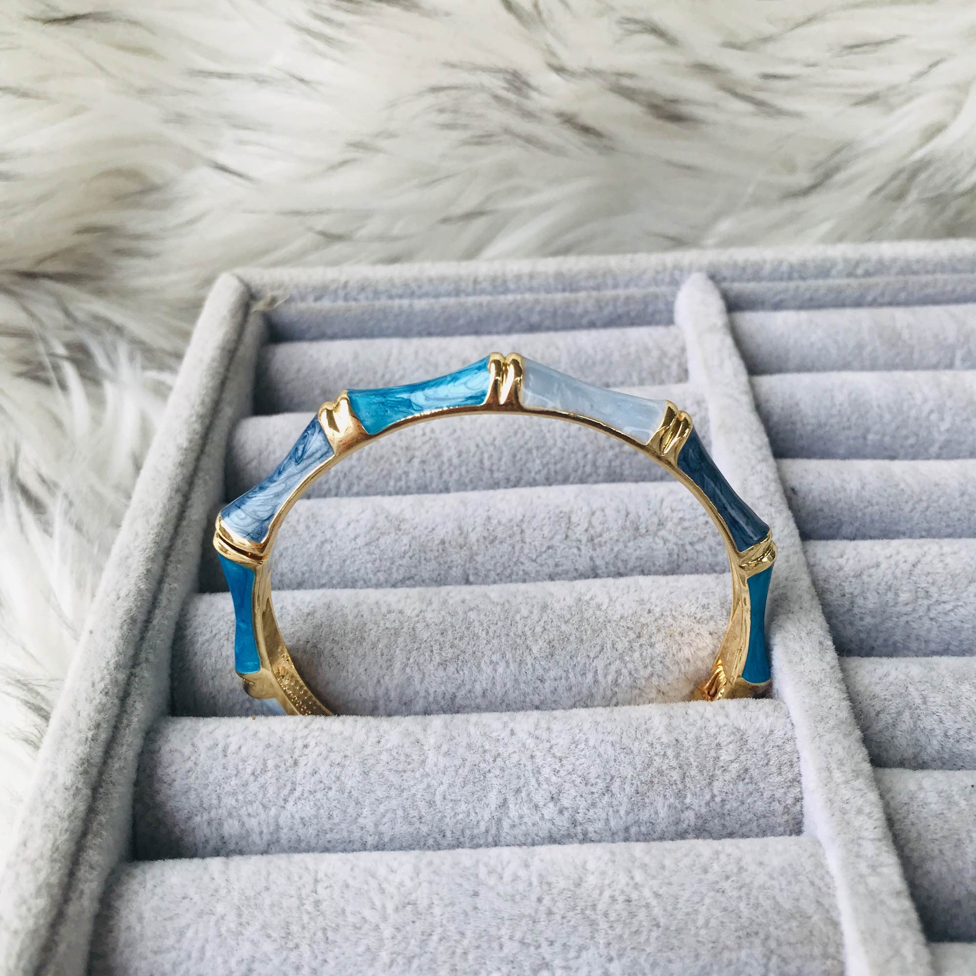 Jewels Of Nepal Stainless Steel Adjustabl Jewels Of Nepal Stainless Steel Adjustable Bamboo Bangles/Bracelet for Women e Bamboo Bangles for Women - Image 6