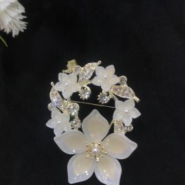 Jewels Of Nepal Multicolor Floral Brooch For Women