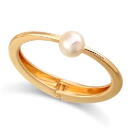 Jewels Of Nepal Stainless Steel Pearl Adjustable Bracelet For Women