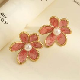 Jewels Of Nepal Flowers Shaped Stainless Steel Earrings For Women