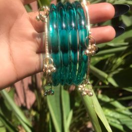 Jewels Of Nepal Jelly Glass Bangles And Kashmiri Bangle Sets For Women