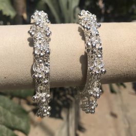 Jewels Of Nepal Silver Kashmiri Bangles For Women