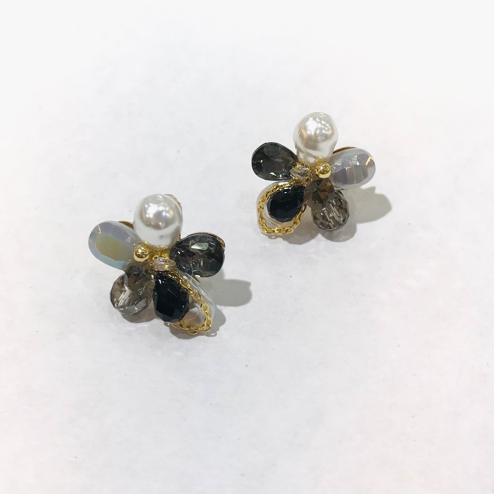 Jewels Of Nepal Rainbow Crystal Flower Korean Earring For Women - Image 4