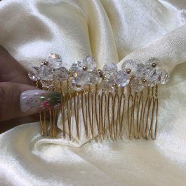 Jewels of Nepal Crystal Embellished Comb Style Hair Embellishment for Women