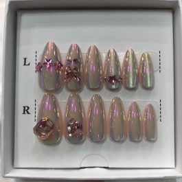 New Trendy Cat Eye Fake / Press on Nails for Women