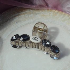 Jewels of Nepal Infinity Shaped Rhinestone Studded Hair Claw Clip for Women