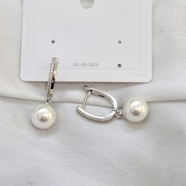 Jewels Of Nepal S925 Shiny Beads Drop 2 way Juli Style Hoop Earrings For Women