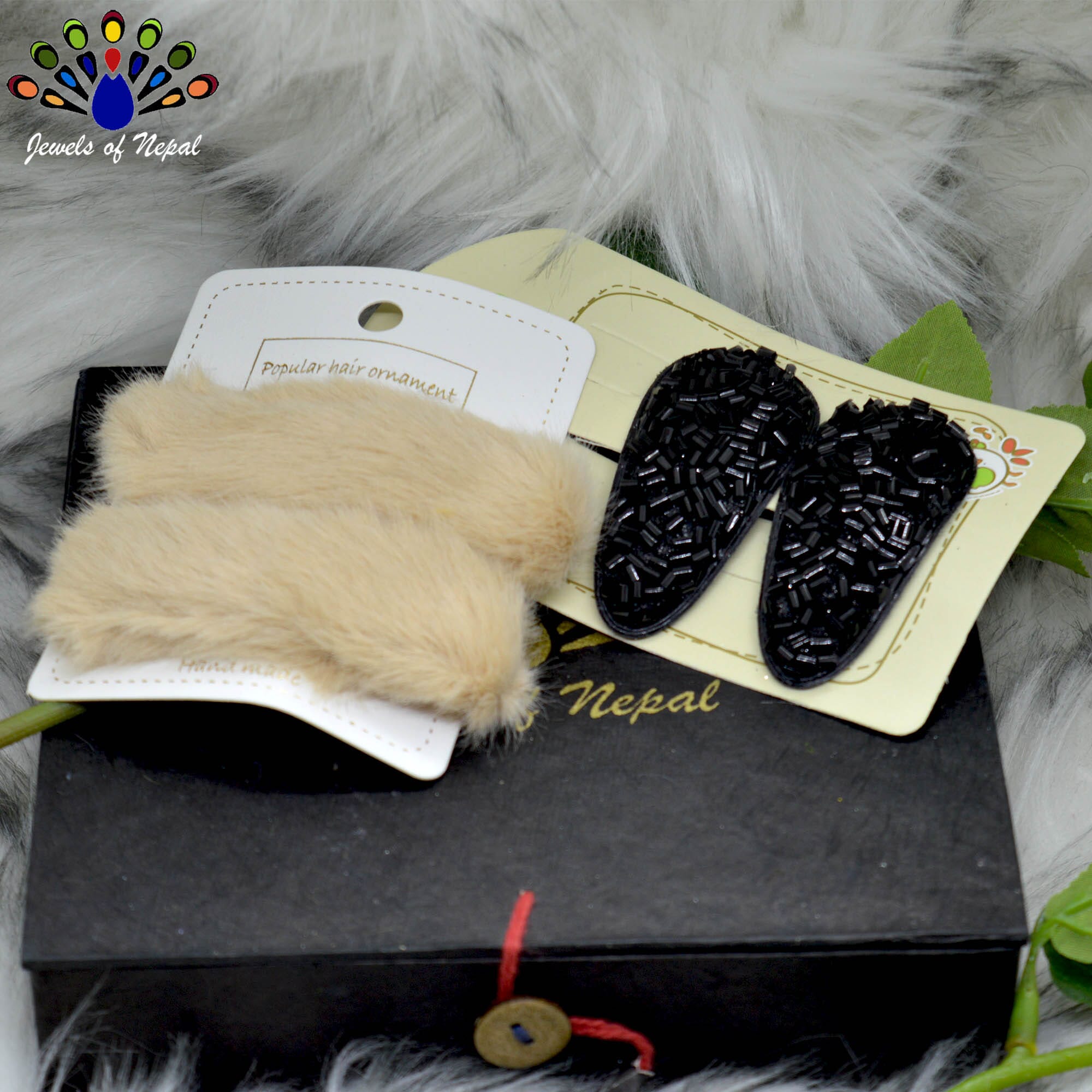 Jewels of Nepal- Combo of Teen Style Hair Clip Set For Women- 4 pcs - Image 10