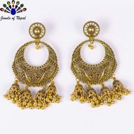 Vintage Boho Style Bell Tassel Earrings for Women- Jewels of Nepal
