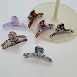 Jewels of Nepal New Acetic Acid (Acetate) Aesthetic Medium Sized Hair Claw Clip For Women