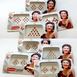 Red/Rainbow Shine Stone Studded Small Bindi Set