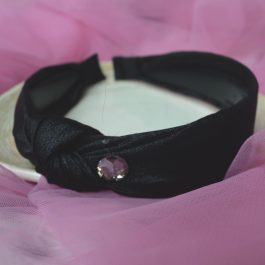 Jewels Of Nepal Knot Designed Silk Hair Band/ Hairband For Women