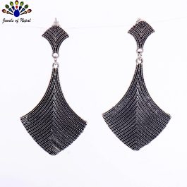 Metallic Dot Textured Earrings For Women
