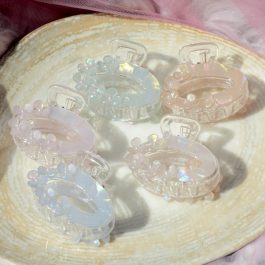 Jewels of Nepal Summer Mermaid Acrylic Small Hollow Hair Claw Clip for Women