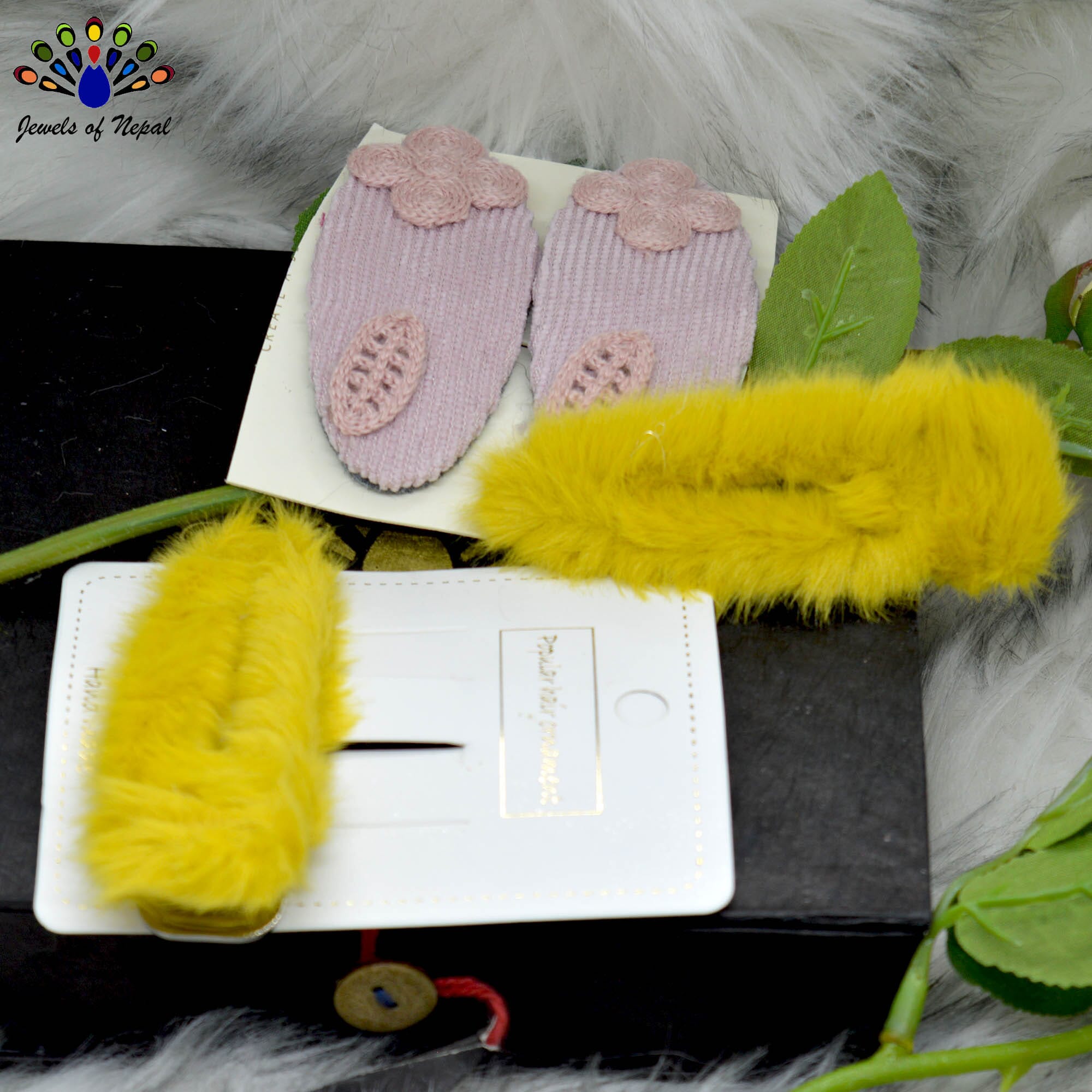 Jewels of Nepal- Combo of Teen Style Hair Clip Set For Women- 4 pcs - Image 13