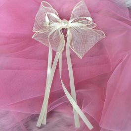 Jewels of Nepal Silk Bow Clip for Women