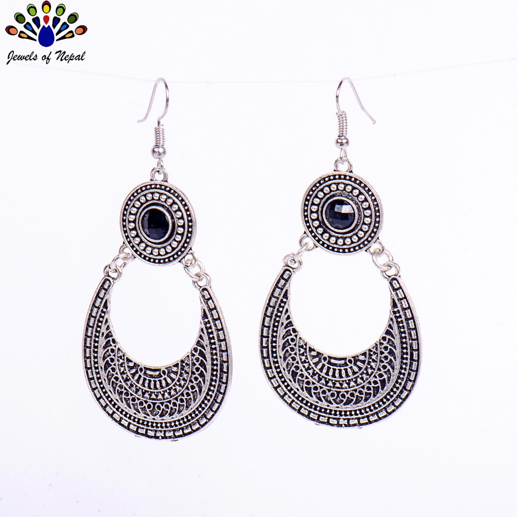 Silver/Golden Chandbali Drop Dangling Earrings For Women - Image 13