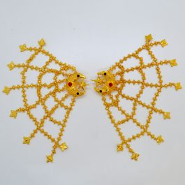 Gold Plated Newari Style Hair Embellishment For Women