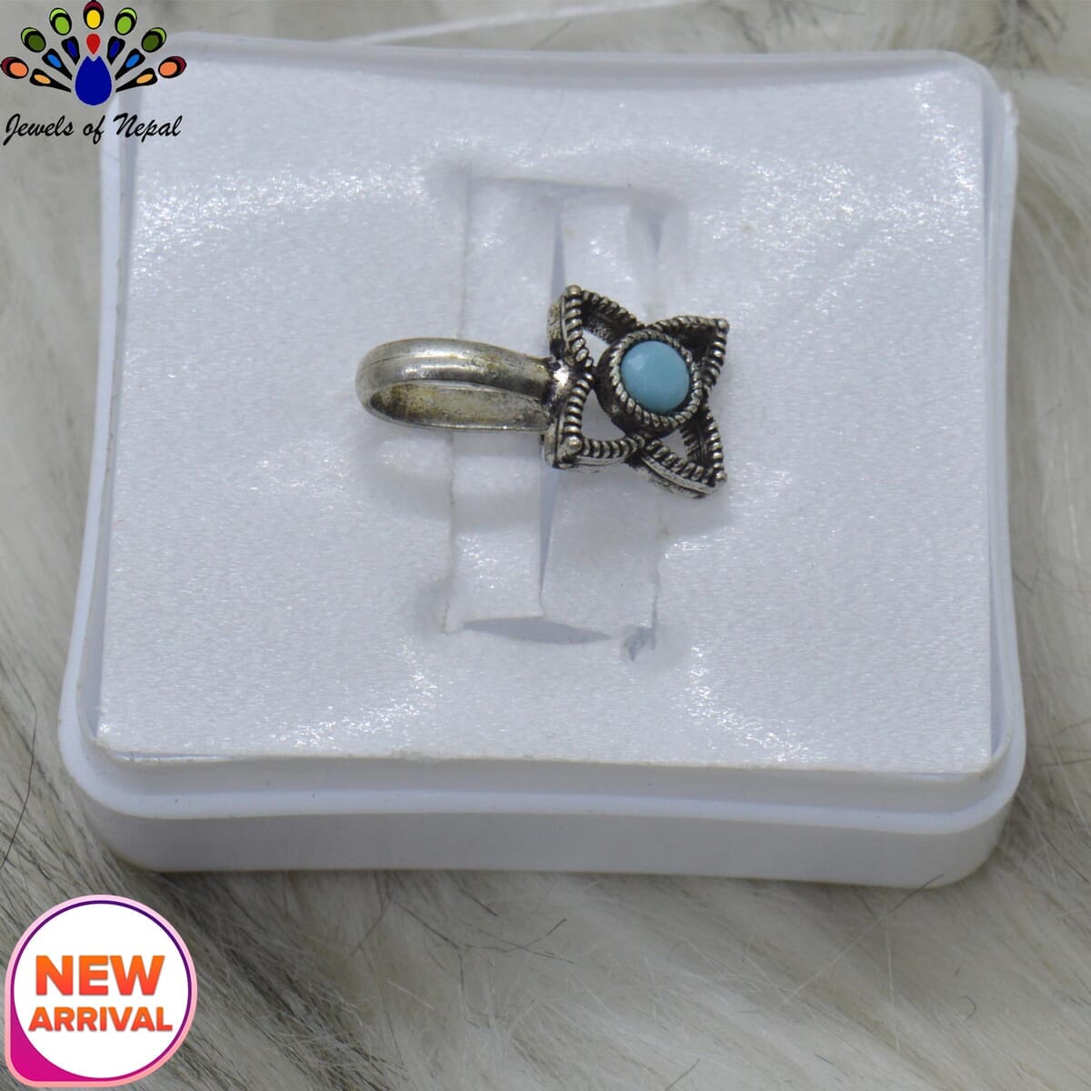 Oxidized Silver Toned Stone Clip on Nose Ring / Nathi/ Nathiya For Women- 1pc - Image 19