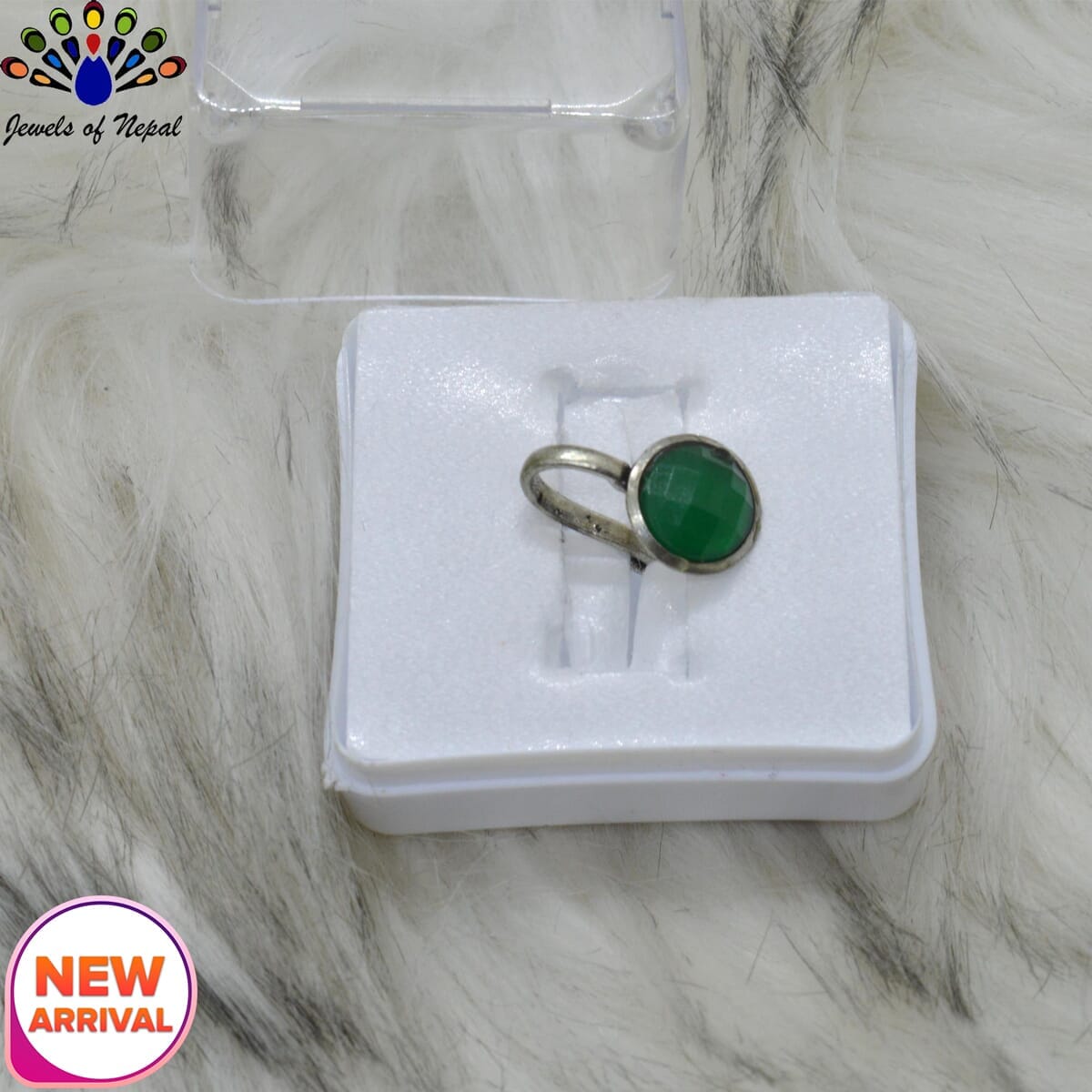 Oxidized Silver Toned Stone Clip on Nose Ring / Nathi/ Nathiya For Women- 1pc - Image 44