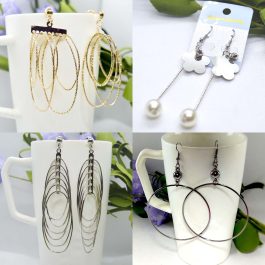 Combo Of 4 Long Lightweight Casual Dangling Earrings For Women