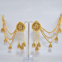 Faux Moti/Stone Studded Bahubali Styled Earrings For Women