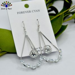 Stone Studded Drop Designed Dangling Earrings